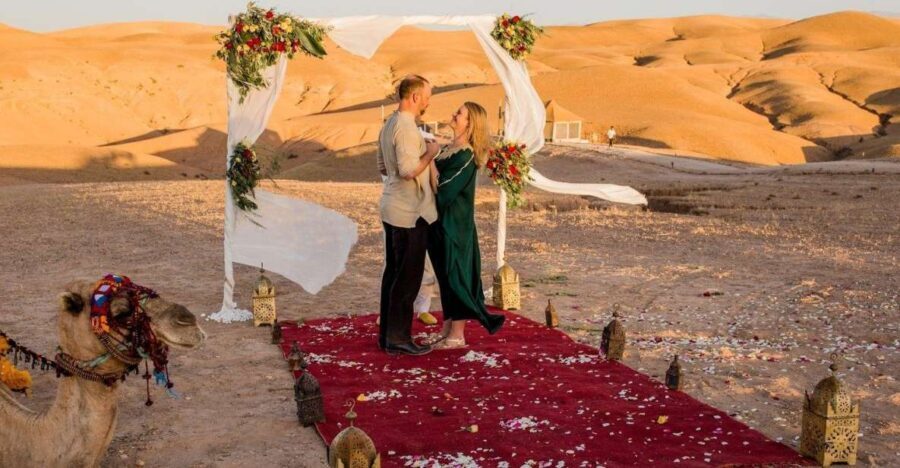 Marrakech Dinner Show Agafay Desert with Camels swiming pool - An Overview of the Experience