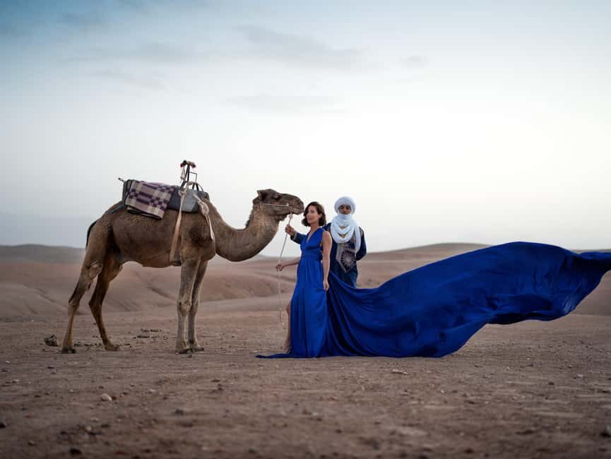 Marrakech: Photoshoot in a Flying Dress at Agafay Desert - The Itinerary: What to Expect