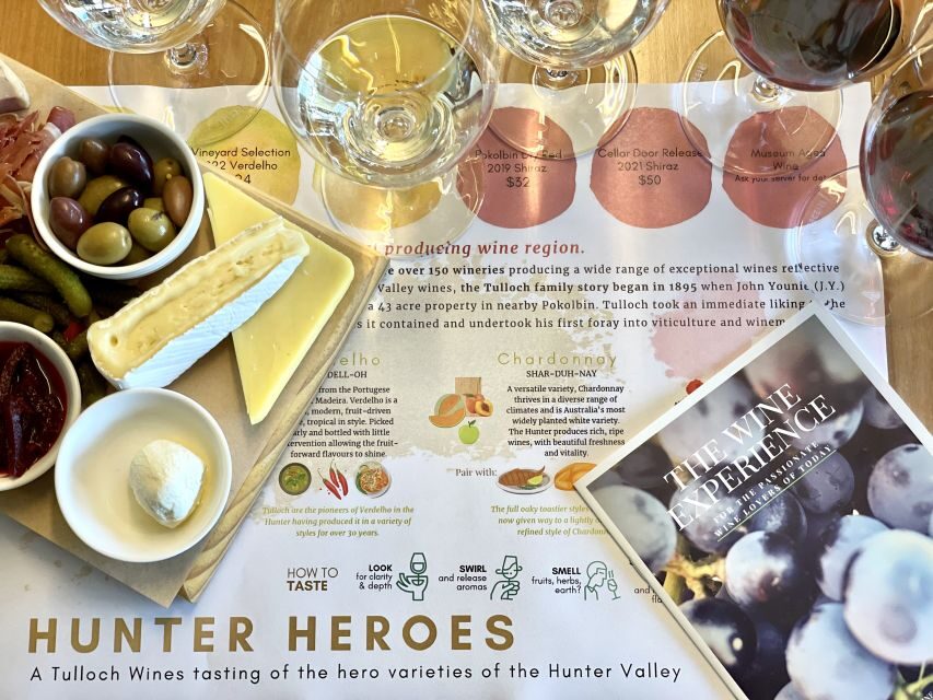 Pokolbin: Tulloch Hunter Heroes Wine Tasting & Cheese Board - The Value of the Experience