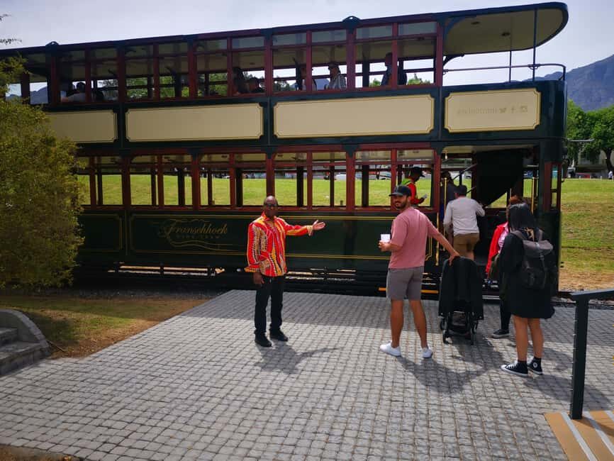 SCHEDULED FRANSCHHOEK WINE TRAM EXPERIENCE (by group size) - What’s Included and What’s Not