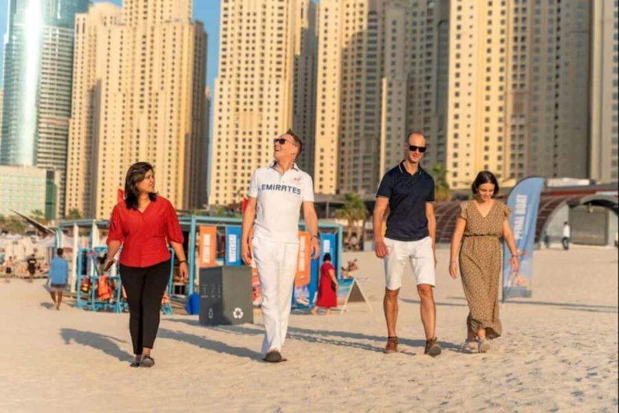 Trendy Dubai Marina, JBR, and Bluewaters Island Guided Tour - Visiting Jumeirah Beach Residences (JBR)