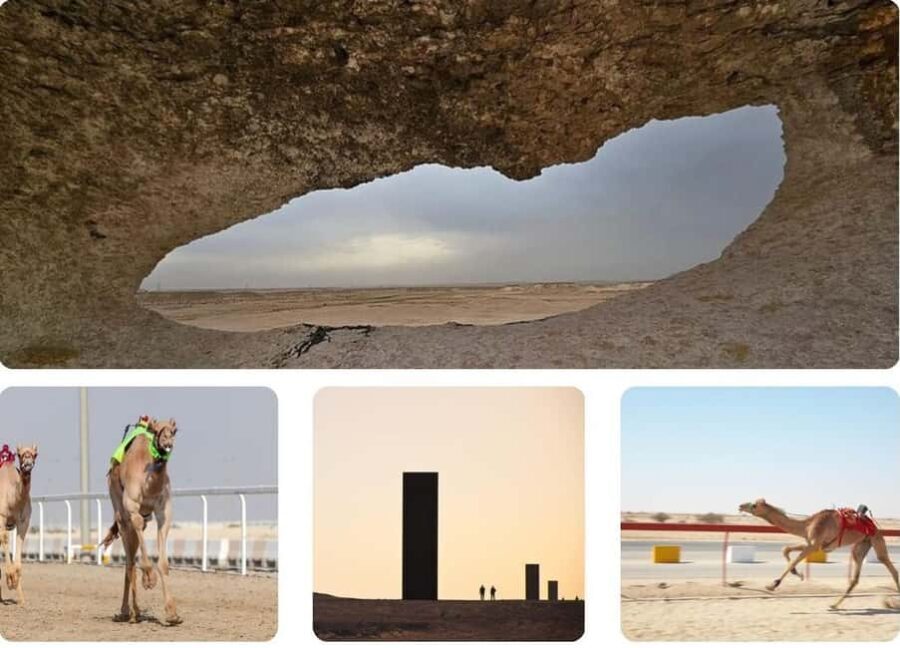 West Of Qatar, Mushroom Rocks, Camel Racing Track, Richard S - Key Points