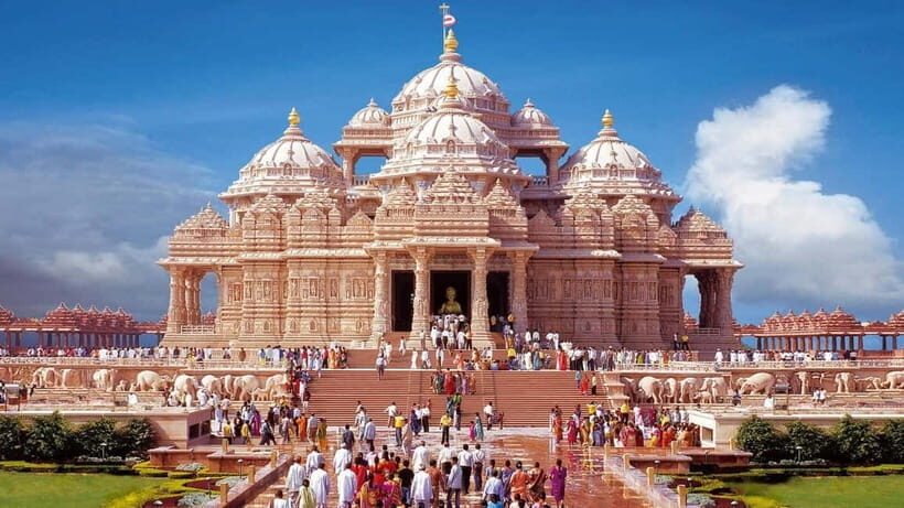 Akshardham Exhibition, Light and Water Show Tour. - The Magnificent Carvings and Architecture