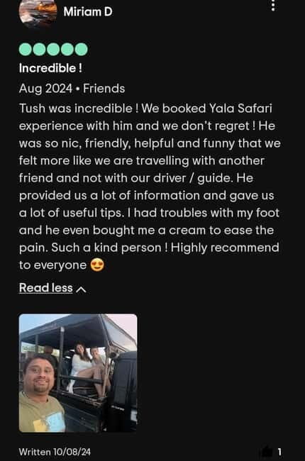 From Ella: Yala safari & Drop Tangalle / Mirissa / Galle - Diving into the Experience