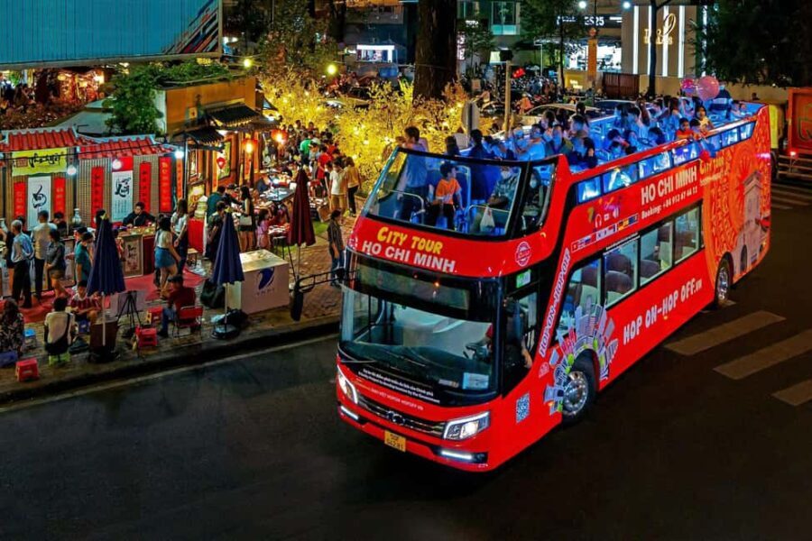 Ho Chi Minh City: Late-Night Open-Top Bus Tour - The Route and Landmarks