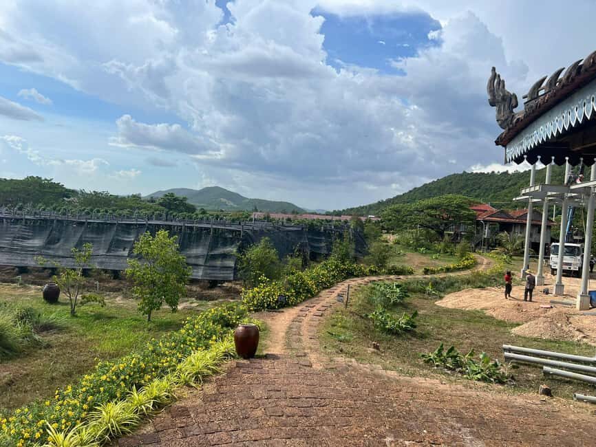 Kampot-Phnom Penh include Pepper farm Tour, Salt field, Lake - Transportation, Duration, and Group Size