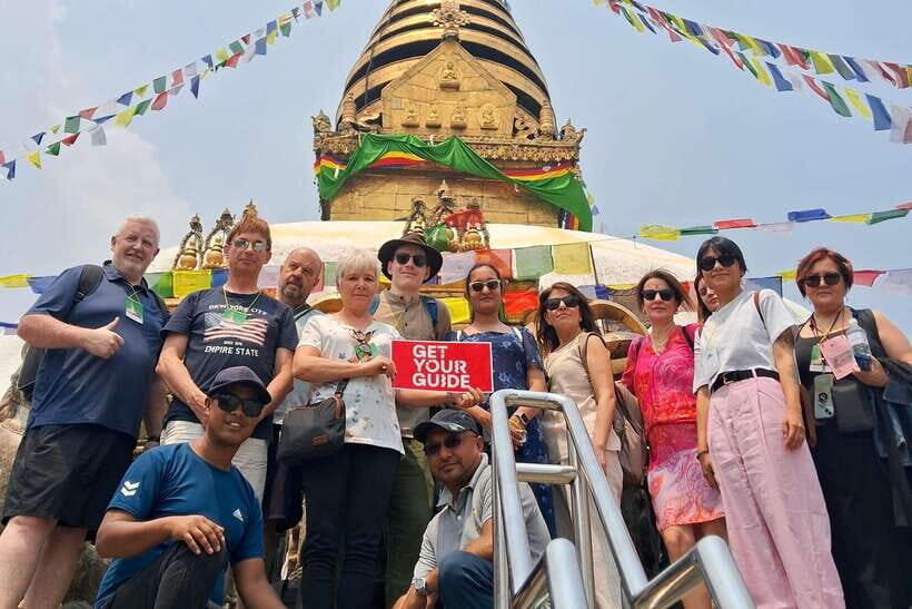 Kathmandu: Full-Day 7 UNESCO Tour with Lunch - Private/Group - Visiting Swayambhunath (Monkey Temple): Sweeping Views & Spiritual Vibes