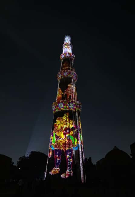 New Delhi: Private Tour of Qutub Minar Light and Sound Show - The Sum Up