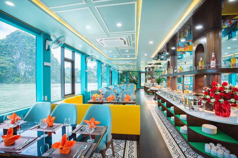 Ninh Binh: Luxury Day Cruise to Stunning Ha Long Bay + Lunch - Titop Island: Climb, Swim, or Lounge