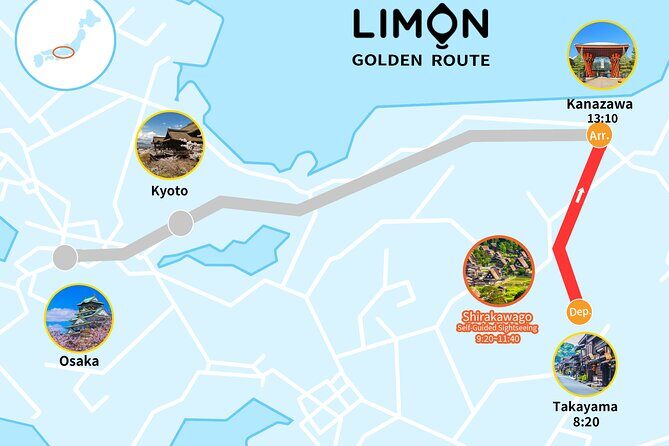 One-Way Bus Ticket: Takayama to Kanazawa via UNESCO Shirakawa-go - The Itinerary in Detail