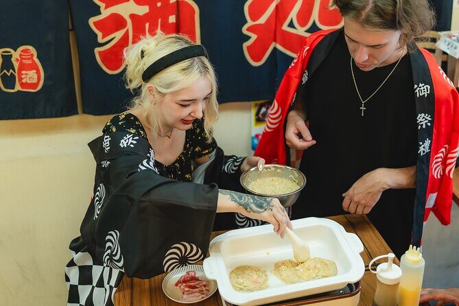 Osaka:Takoyaki Okonomiyaki Cook & Japanese Fes!! in doutonbori - The Value and Practical Aspects
