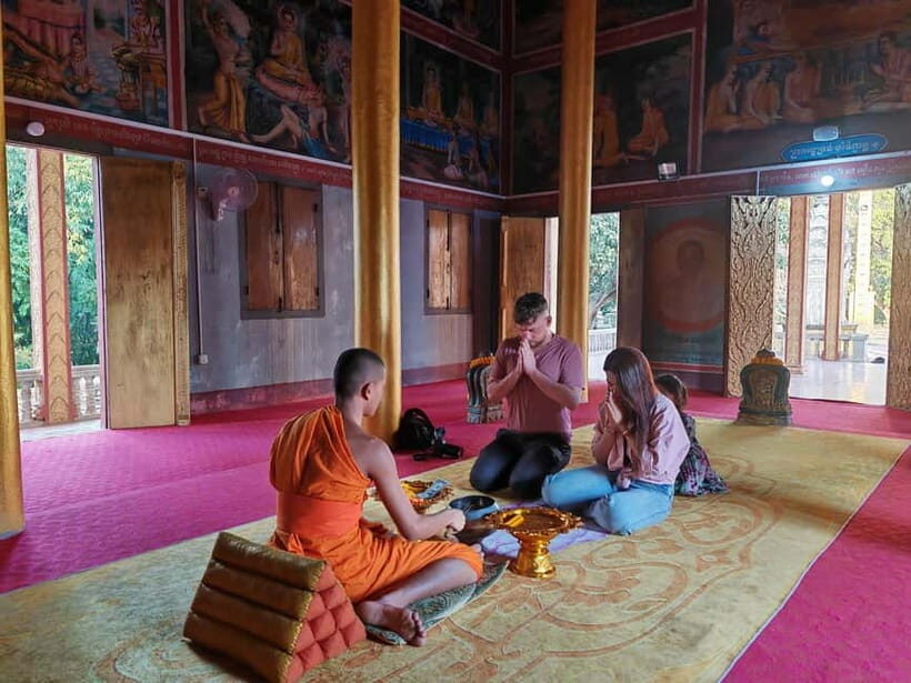 Siem Reap: Monk Blessings and Village Life Scooter Tour - Village Home Visit and Rice Cake Making