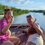 Sunset Kompong Pluk Floating Village - Sunset Over Tonle Sap Lake