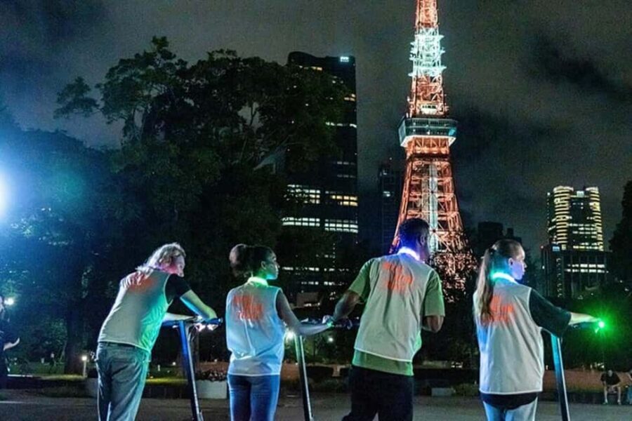 Tokyo: E-Scooter Ride & Night Tour to Tokyo Tower - What You Can Expect