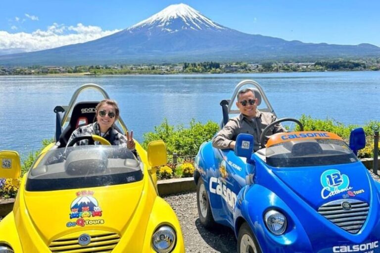 Lake Kawaguchiko: Electric Mini Car Guided Tour - What You Can Expect at Each Stop
