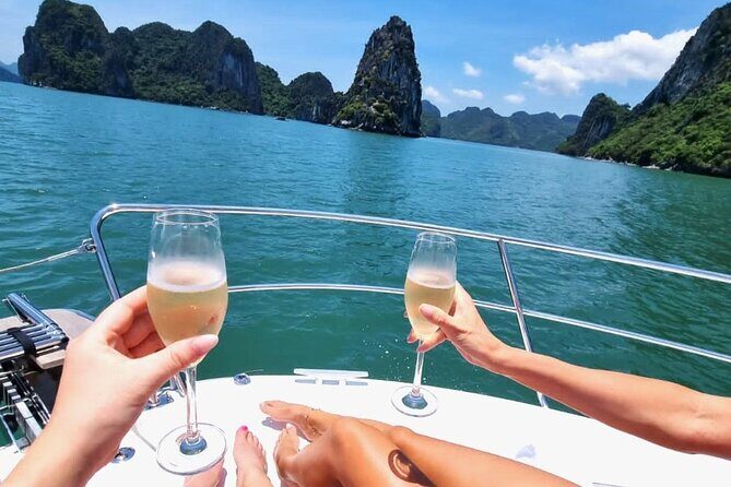 3 hours- sunset tour on romantic Ha Long Bay with a private yacht - Detailed Breakdown of the Itinerary