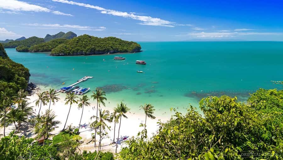 Ang Thong Full-Day Cruise with Sunset by The Red Baron Boat - Transportation, Duration, and Group Size