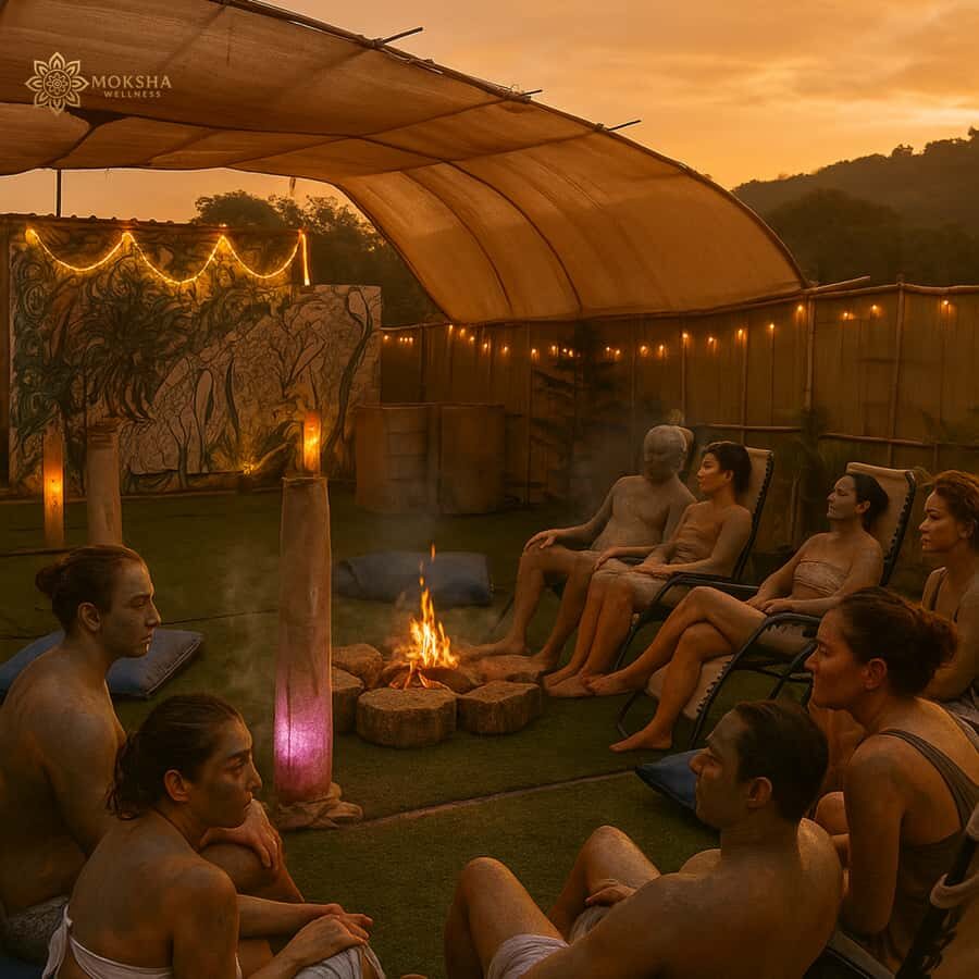 Ayurvedic Fire & Ice Reset - Sauna & Ice-Bath Goa Arambol - The Setting and Atmosphere