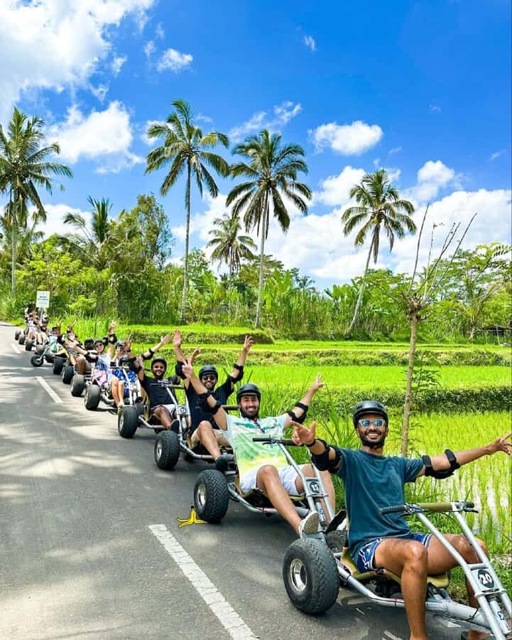 Bali: Jungle Cart Adventure and White Water Rafting Tour - The White Water Rafting: Balancing Excitement with Scenic Calm