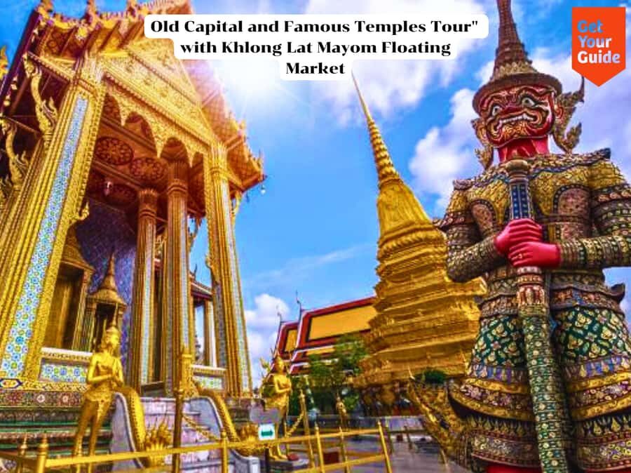 Bangkok: Ancient Temples and Khlong Lat Mayom Market Tour. - Admiring Wat Arun and Riverside Views