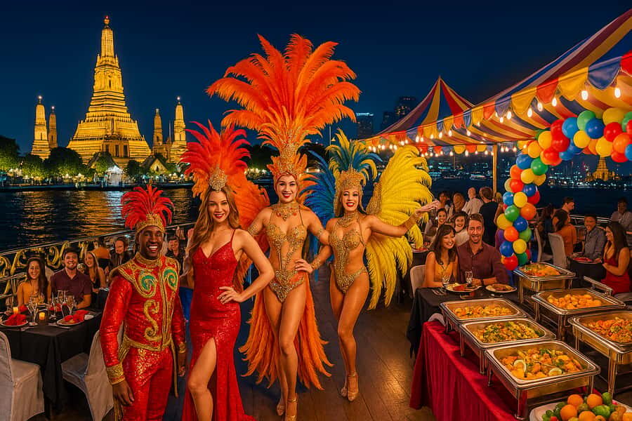 BKK:Canival Night Party Cruise&Free Beer &Upper desk & Dance - The Value of the Experience: Why It’s Worth It