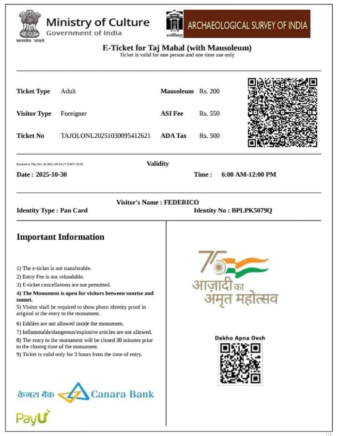 Book Entrance Tickets of Taj Mahal with Express Entry. - The Entry Process and Security