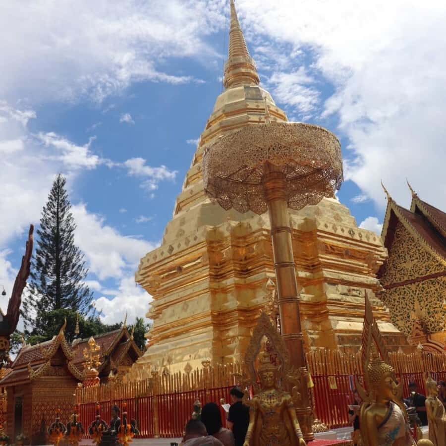 Chiang Mai Sunset Point,Wat Pha Lat,Wat Doi Suthep,Wat Umong - Exploring Each Stop in Detail