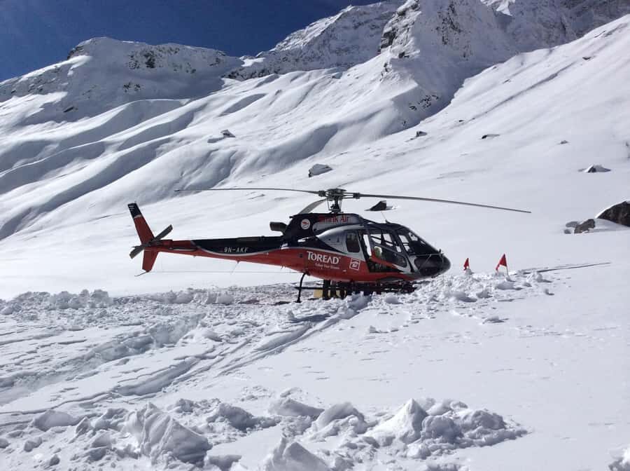 Chopper flight and breakfast at Hotel Everest view - The Itinerary: A Day at High Altitude Made Easy