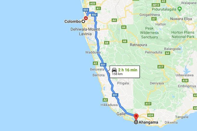 Colombo City to Ahangama City Private Transfer - Practical Details That Matter