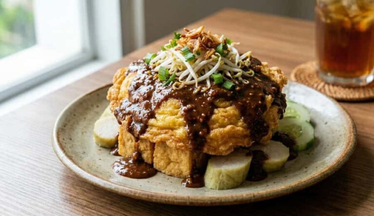 East Javanese Tofu Omelette with Peanut Sauce Class - An Authentic Taste of East Java in Just Two Hours