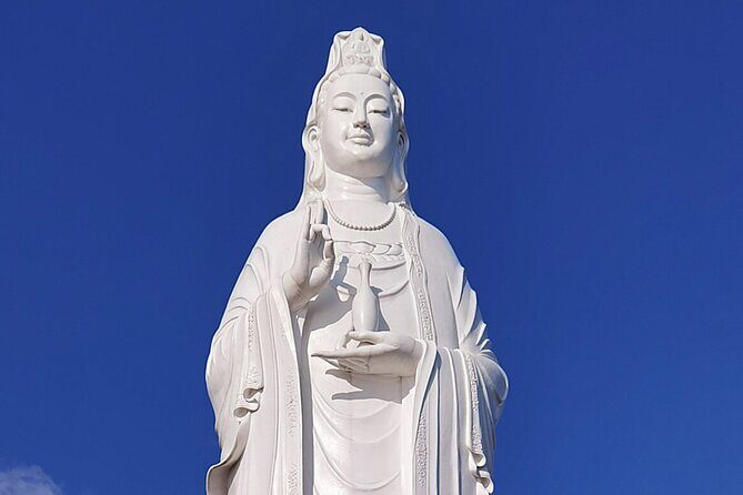 Explore Marble Mountains Lady Buddha and Cham Pa Museum - Panoramic Views from Son Tra Peninsula and Linh Ung Pagoda