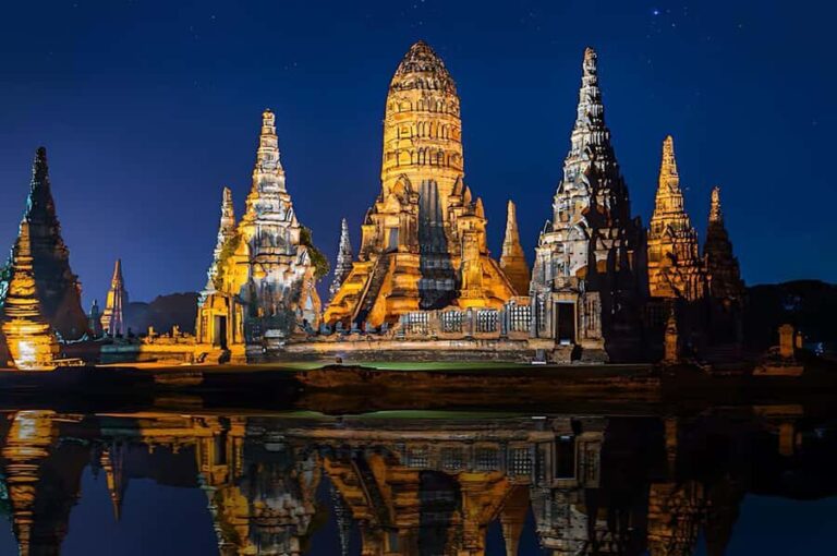 From Bangkok:Ayutthaya Night Temples&Market with local Snack - Exploring Four Iconic UNESCO Sites