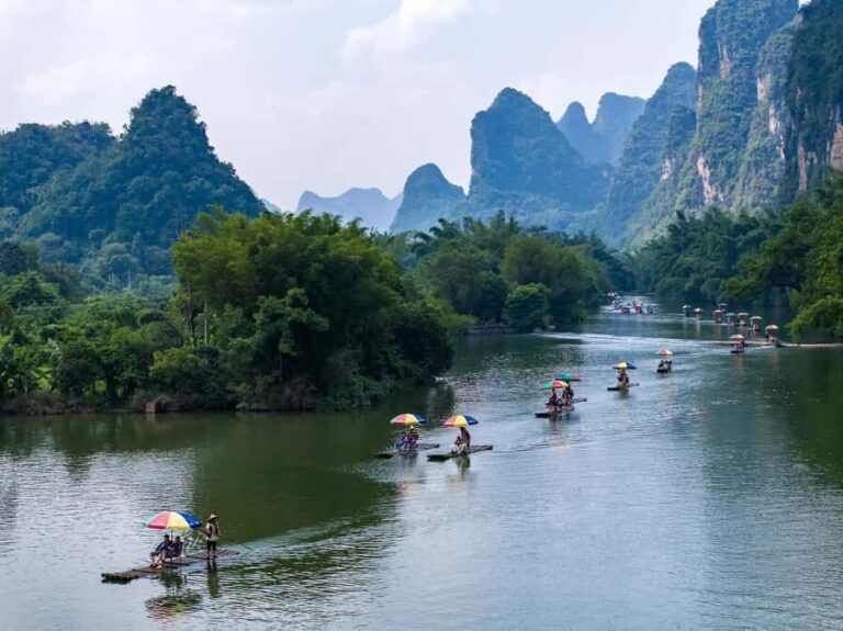 Guilin Yangshuo: Karst View, Bamboo Drifting & Train Sunset - Fuli Bridge: A Step Back in Time