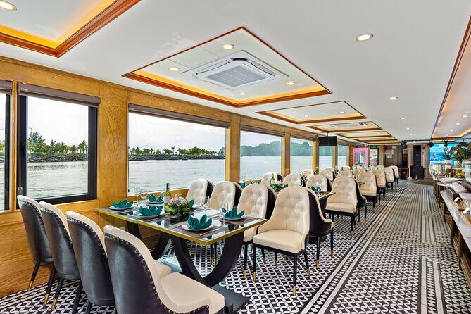 Ha Long Bay Day Tour by 5 Star Heritage Luxury Cruise From Harbor - Detailed Breakdown of the Itinerary