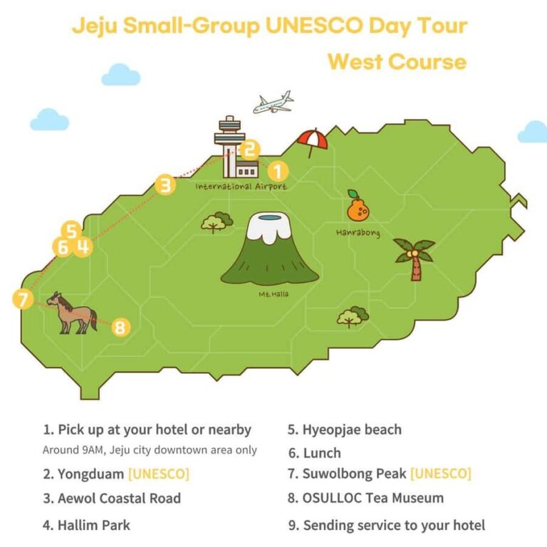 Jeju: Premium Small Group UNESCO Day Tour - West Coast - How the Tour Unfolds