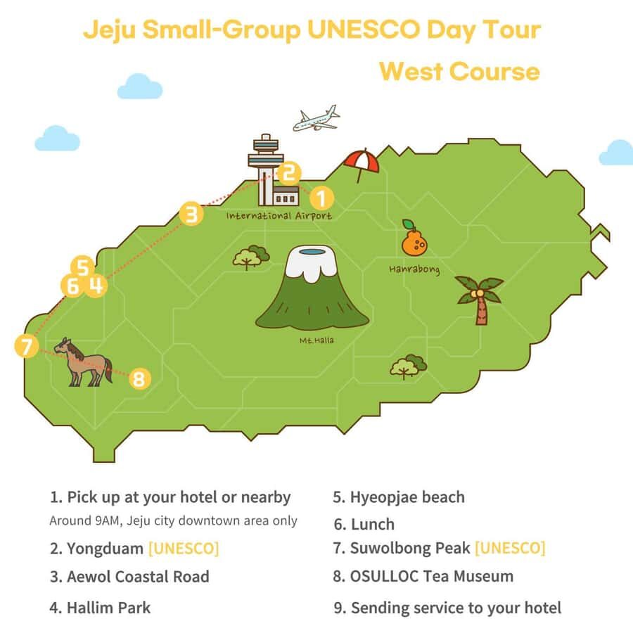 Jeju: Premium Small Group UNESCO Day Tour - West Coast - How the Tour Unfolds
