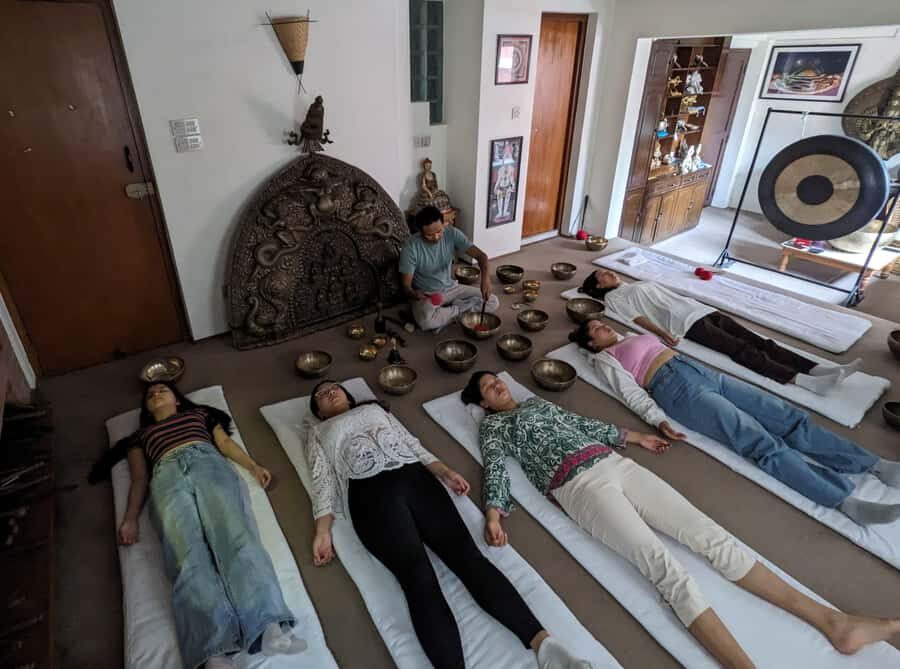 Kathmandu: Singing Bowl Sound Therapy Session - The Studio Environment