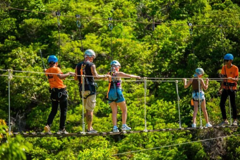 Ko Pha Ngan: Zipline Adventure - Sky Bike & Waterfall Views - The Guides & Safety
