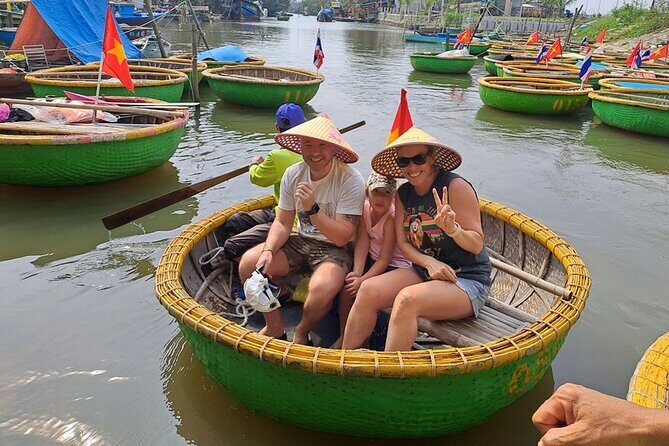 Lady buddha-Marble mountains- Basket Boat Ride - Hoi An Old town - Discovering Cam Thanh Coconut Forest