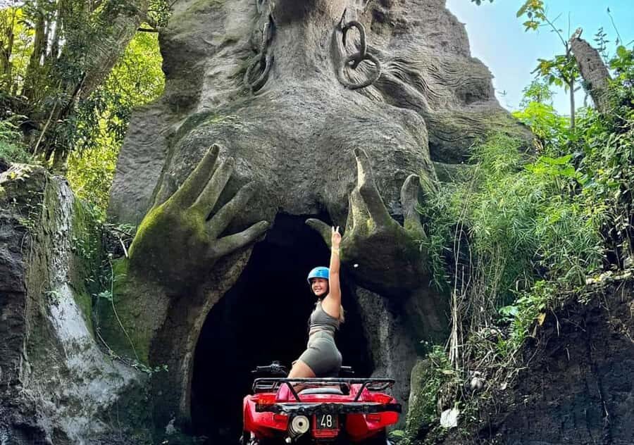 Legong Cave Off-Road: Passing Waterfall & Free Swimming Pool - The Itinerary in Detail