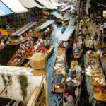 Maeklong Railway, Sugar Palm Factory & Floating Market - Floating Market: A Colorful Waterway Experience