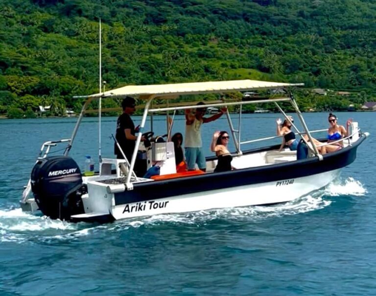 MOOREA 6H PRIVATE BOAT TOURS SNORKELING & LUNCH - The Experience in Detail