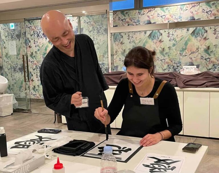 Osaka: Calligraphy Workshop with Tea and Sweets | The Abroad Guide