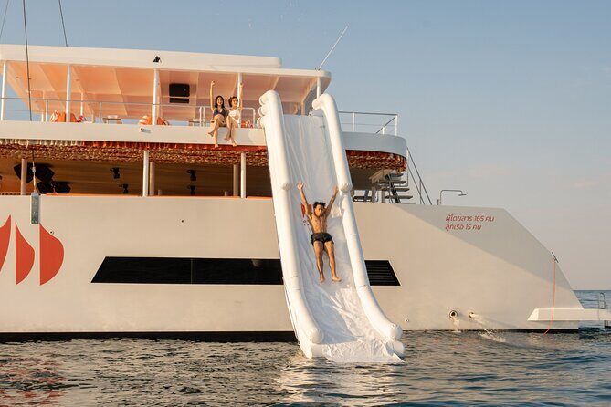 Pattaya: 3 Island-Hopping Full-Day Party Catamaran Cruise - The Onboard Experience