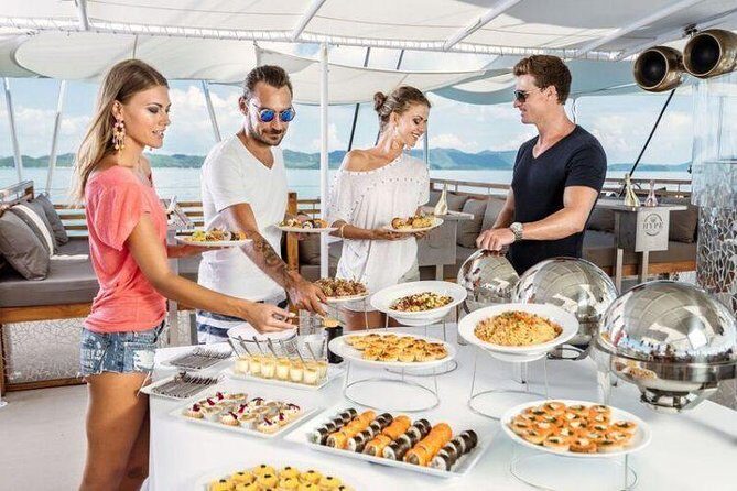 Phuket VIP Hype Luxury Boat Cruise with Party & DJ Vibes - Setting Sail on Phuket’s Most Glamorous Catamaran