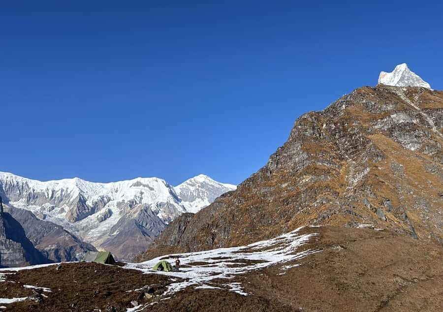 Pokhara: Mardi Himal Base Camp Helicopter Tour - Landing Near Mardi Himal Base Camp: An Up-Close Himalayan Encounter