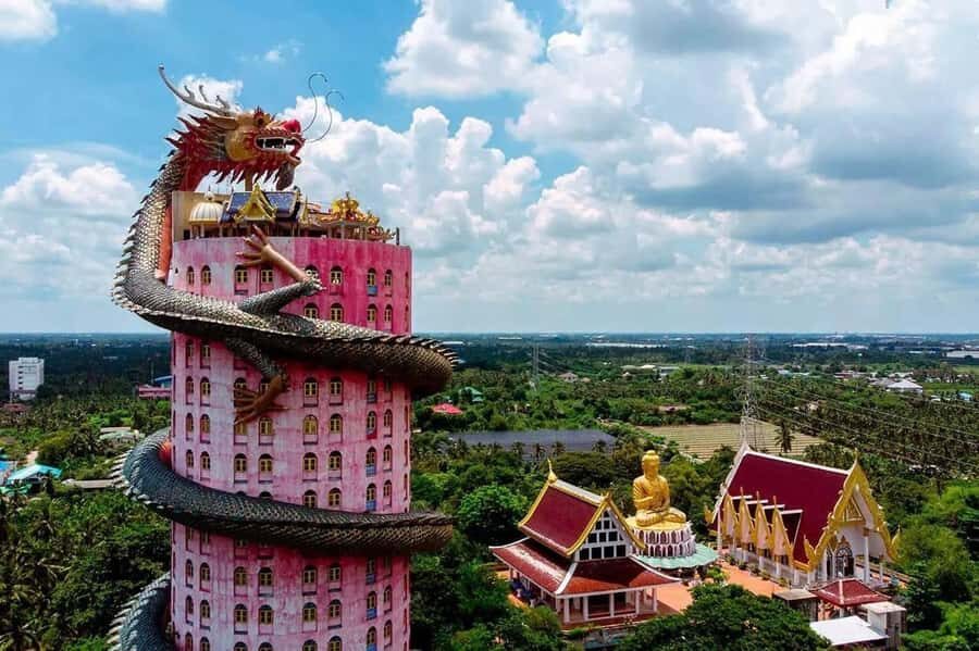 Private Floating & Train Market + DRAGON Temple + Thai Cafe - Transport, Timing, and Experience Quality