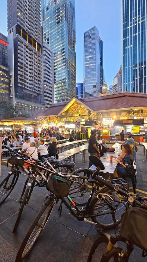 Singapore: Sunset Bike Tour with Hawker Food Experience - The Itinerary Breakdown