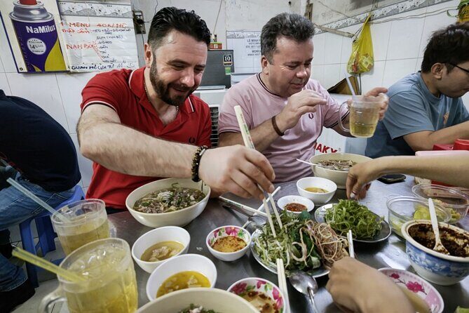 Street Food in Saigon By American Jeep/ Motorbike - What Could Be Better?
