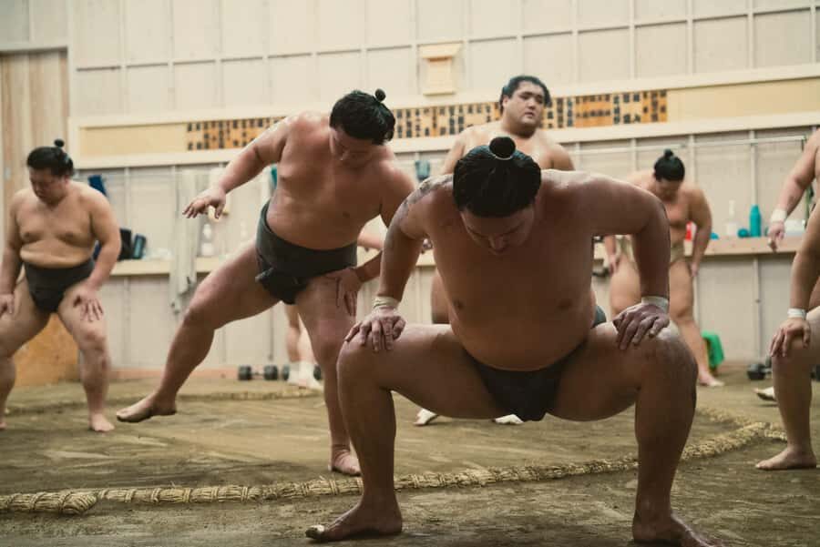 Tokyo Sumo Morning Training/ Sumo Practice with Wrestlers - An Up-Close Look at the Sumo Training Experience